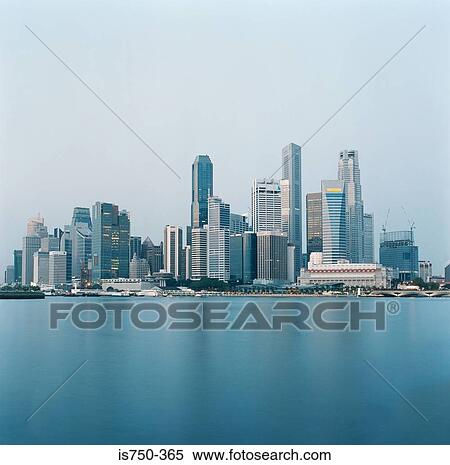 Stock Photography - Singapore skyline. Fotosearch