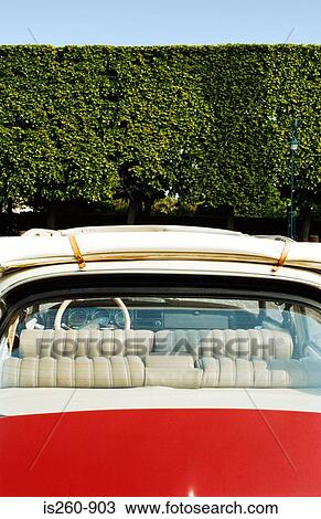 The back of a vintage car View Large Photo Image Stock Image - The back of a vintage car. Fotosearch