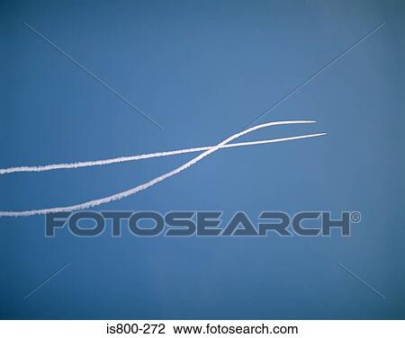 Vapour trails View Large Photo Image Stock Image - Vapour trails. Fotosearch