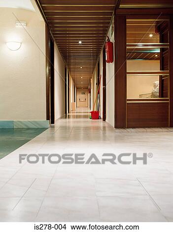 Picture - A hotel corridor. Fotosearch