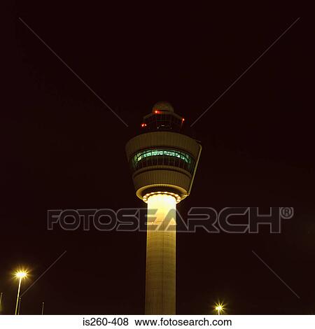 Airport control tower View Large Photo Image Stock Photo - Airport control tower. Fotosearch
