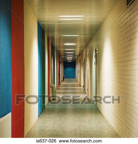 An empty corridor View Large Photo Image Stock Photograph - An empty corridor. Fotosearch