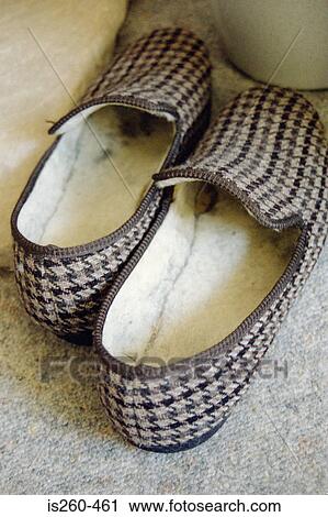 Checked slippers View Large Photo Image Stock Image - Checked slippers. Fotosearch