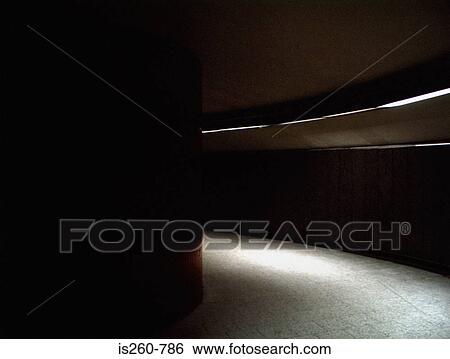 Stock Photograph - Empty curved walkway. Fotosearch
