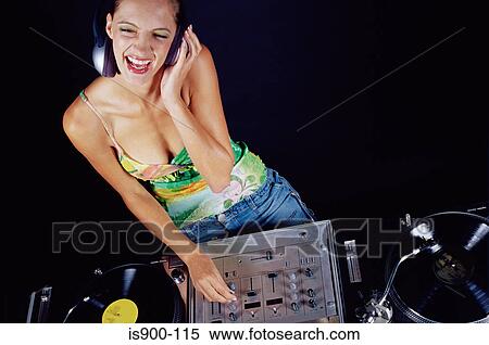 Female DJ View Large Photo Image Stock Photography - Female DJ. Fotosearch