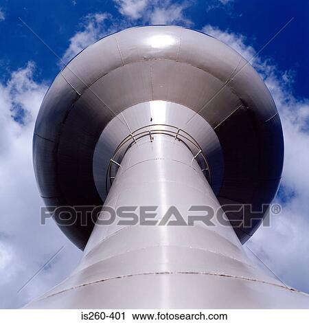Grey water tower View Large Photo Image Stock Image - Grey water tower. Fotosearch