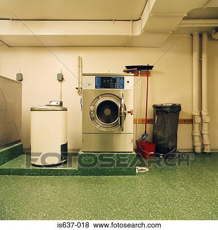 Laundry room View Large Photo Image Stock Photo - Laundry room . Fotosearch