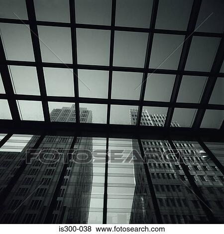 Looking up at skyscrapers View Large Photo Image Stock Photo - Looking up at skyscrapers . Fotosearch