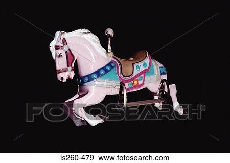 Stock Photo - Pony toy ride for children. Fotosearch