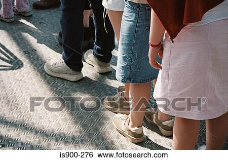 Stock Photograph - Queue of children . Fotosearch