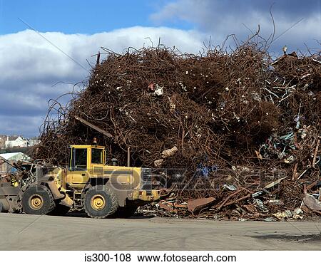 Stock Photo - Scrap iron in a scrapyard. Fotosearch