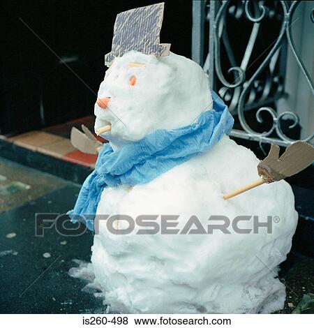 Snowman View Large Photo Image Stock Photo - Snowman. Fotosearch