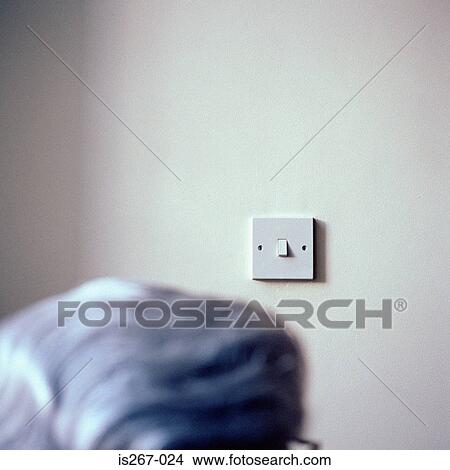 Picture - Square light switch. Fotosearch