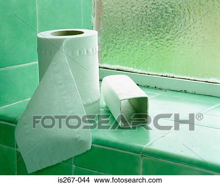 Toilet rolls on windowsill View Large Photo Image Picture - Toilet rolls on windowsill. Fotosearch
