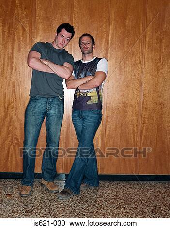 Two men with arms crossed View Large Photo Image Stock Image - Two men with arms crossed. Fotosearch