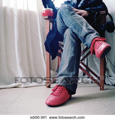 Woman wearing pink trainers View Large Photo Image Stock Image - Woman wearing pink trainers. Fotosearch