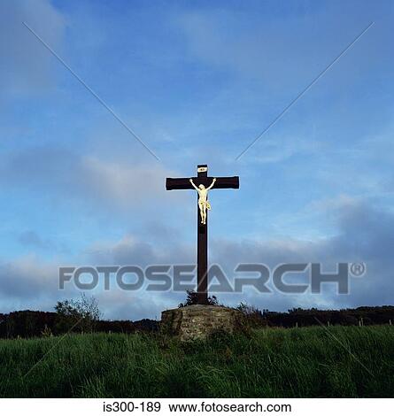 Stock Photo - Crucifix monument. Fotosearch