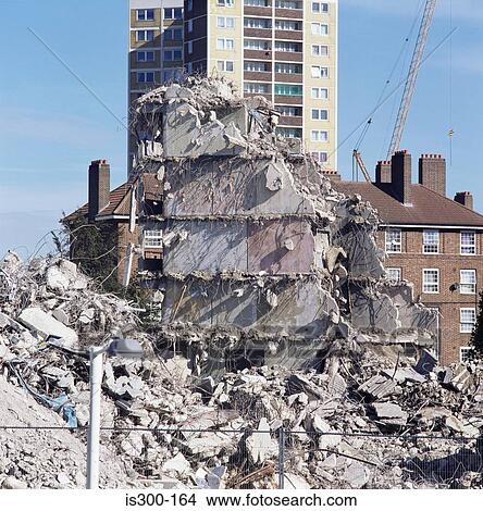 Demolished building View Large Photo Image Picture - Demolished building. Fotosearch