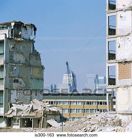 Demolished building View Large Photo Image Stock Image - Demolished building. Fotosearch