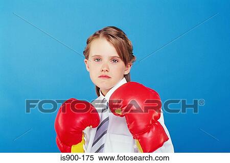 Girl wearing boxing gloves View Large Photo Image Stock Photography - Girl wearing boxing gloves. Fotosearch