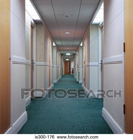 Stock Photograph - Hotel corridor. Fotosearch