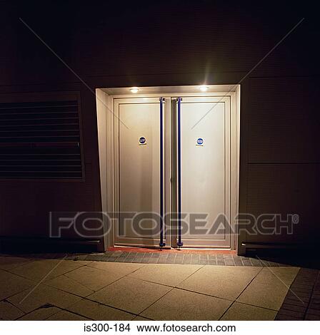 Illuminated doors View Large Photo Image Picture - Illuminated doors. Fotosearch