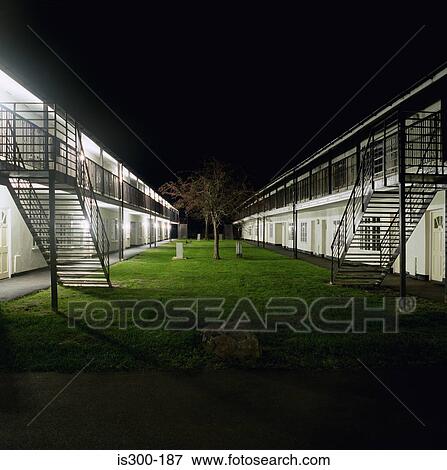 Stock Photo - Motel at night. Fotosearch