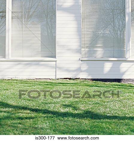 Stock Photo - Outside a white building. Fotosearch