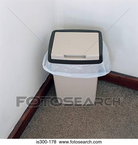 Stock Photo - Plastic rubbish bin. Fotosearch