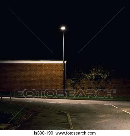 Suburban street at night View Large Photo Image Stock Image - Suburban street at night. Fotosearch