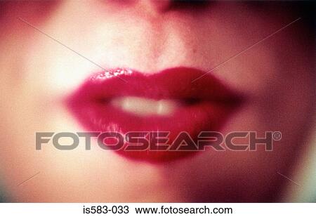 Woman wearing red lipstick View Large Photo Image Stock Image - Woman wearing red lipstick. Fotosearch