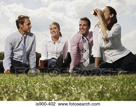 Four colleagues at lunch View Large Photo Image Stock Image - Four colleagues at lunch. Fotosearch
