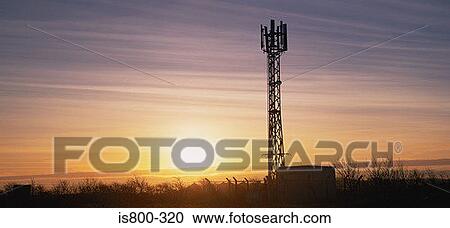 Stock Image - Mobile phone mast. Fotosearch