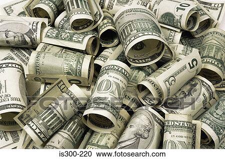 Rolled up dollar bills View Large Photo Image Stock Image - Rolled up dollar bills. Fotosearch