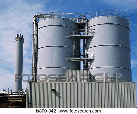 Storage tanks at a brewery View Large Photo Image Stock Image - Storage tanks at a brewery. Fotosearch