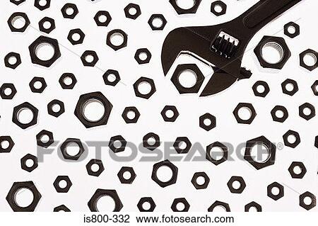 Wrench and different size bolts View Large Photo Image Stock Image - Wrench and different size bolts. Fotosearch