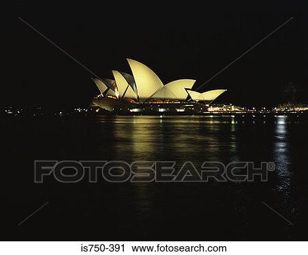 Sydney opera house at night View Large Photo Image Stock Image - Sydney opera house at night. Fotosearch