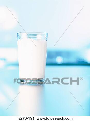 Stock Image - Glass of milk. Fotosearch