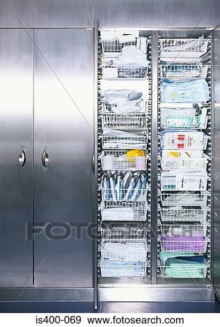 Medical supplies in cabinet View Large Photo Image Stock Photo - Medical supplies in cabinet. Fotosearch