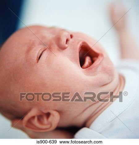 Newborn baby crying View Large Photo Image Stock Photo - Newborn baby crying. Fotosearch