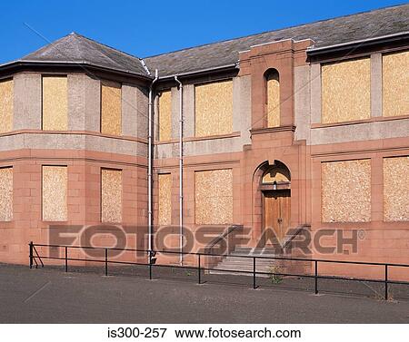 Stock Photo - Pink brick building. Fotosearch
