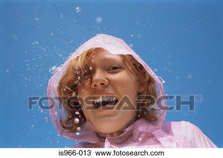 Girl wearing hood View Large Photo Image Stock Image - Girl wearing hood. Fotosearch