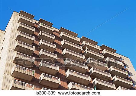 Apartment block View Large Photo Image Stock Photo - Apartment block. Fotosearch