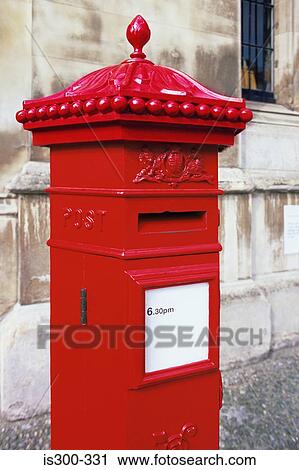 Stock Image - Red postbox. Fotosearch