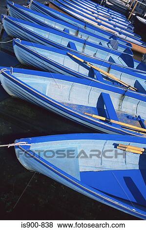 Stock Photo - Rowing boats. Fotosearch