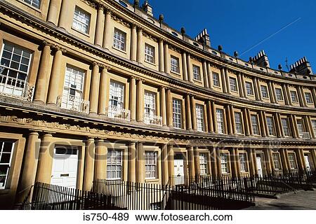 Stock Photo - Royal crescent bath. Fotosearch