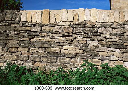 Stock Image - Stone wall. Fotosearch