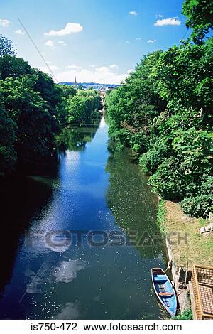 Stock Image - View of river in bath. Fotosearch