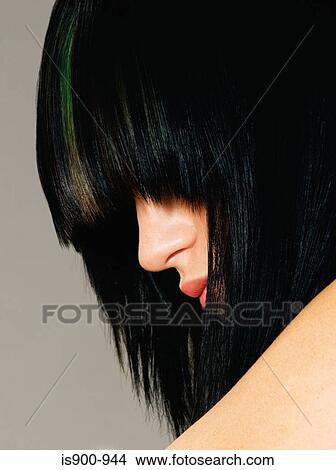 Woman with funky hairstyle View Large Photo Image Picture - Woman with funky hairstyle. Fotosearch
