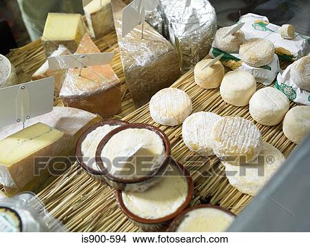 Cheese selection in delicatessen View Large Photo Image Picture - Cheese selection in delicatessen. Fotosearch